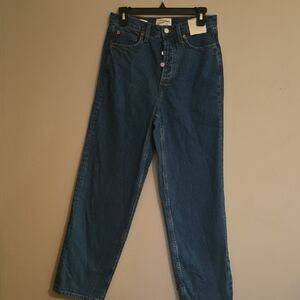 New Universal Thread Women's Size 6 Highest Rise‎ Slim Hip Blue Denim Jeans
